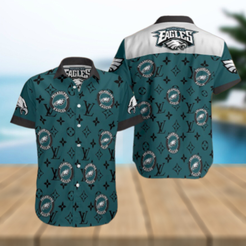 Philadelphia Eagles Luxury Logo Hawaiian Shirt Philadelphia Eagles Luxury Logo Hawaiian Shirt