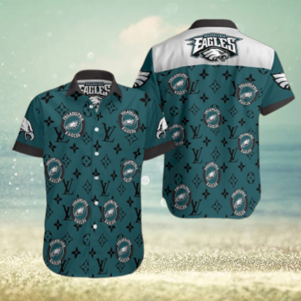 Philadelphia Eagles Luxury Logo Hawaiian Shirt Philadelphia Eagles Luxury Logo Hawaiian Shirt