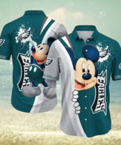 Philadelphia Eagles Mickey Celebration Hawaiian Shirt