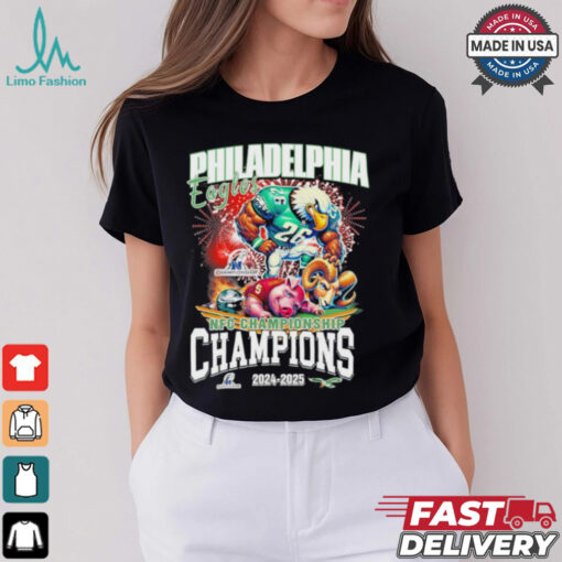 Philadelphia Eagles NFC Championship Champions 2024 2025 Shirt