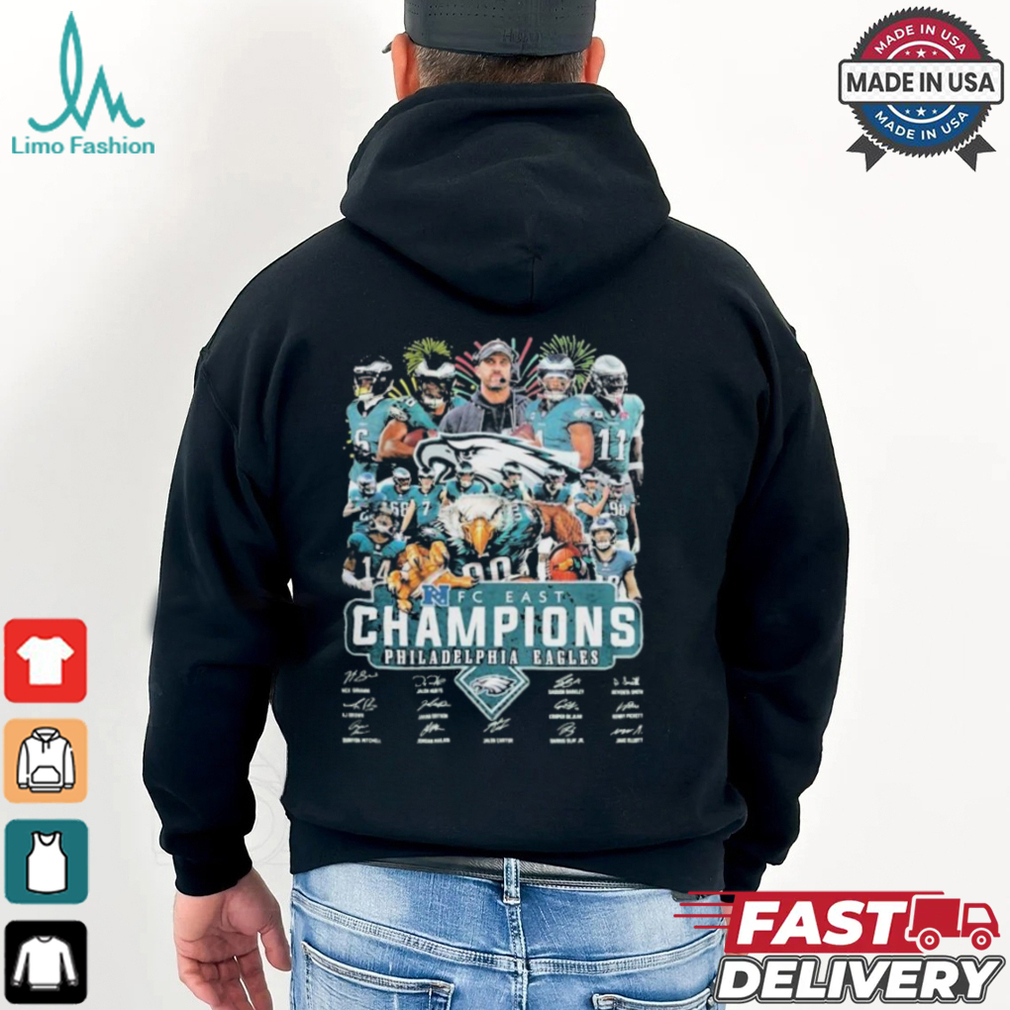 Philadelphia Eagles NFC East Champions 2023 2024 NFL Coach Mascot Signature Shirt Philadelphia Eagles NFC East Champions 2023 2024 NFL Coach Mascot Signature Shirt