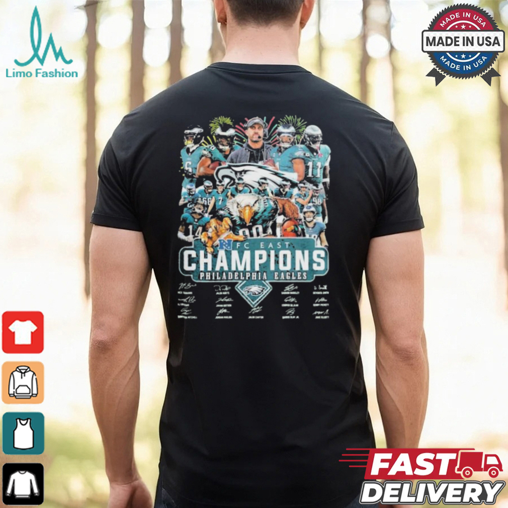 Philadelphia Eagles NFC East Champions 2023 2024 NFL Coach Mascot Signature Shirt Philadelphia Eagles NFC East Champions 2023 2024 NFL Coach Mascot Signature Shirt