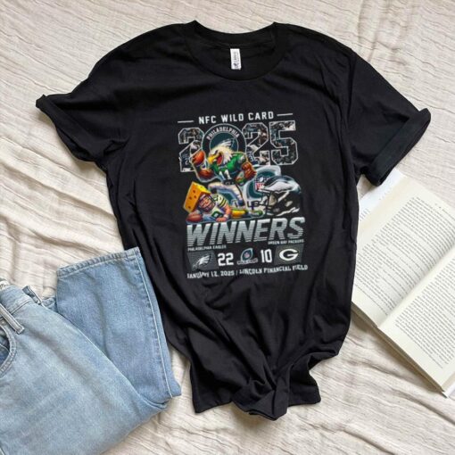 Philadelphia Eagles NFC Wild Card 2025 Winners Mascot Shirt