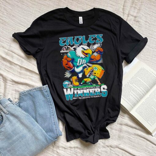 Philadelphia Eagles NFC Wild Card Playoffs 2025 winners mascot shirt