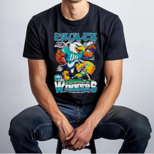 Philadelphia Eagles NFC Wild Card Playoffs 2025 winners mascot shirt