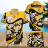 Pittsburgh Steelers Island Breeze Hawaiian Shirt