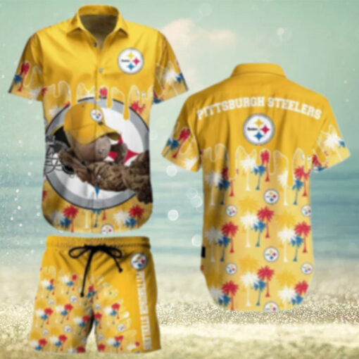 Pittsburgh Steelers Island Splash Hawaiian shirt