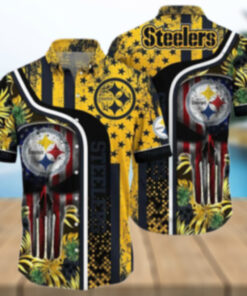 Pittsburgh Steelers Stars & Stripes Pride Hawaiian Shirt