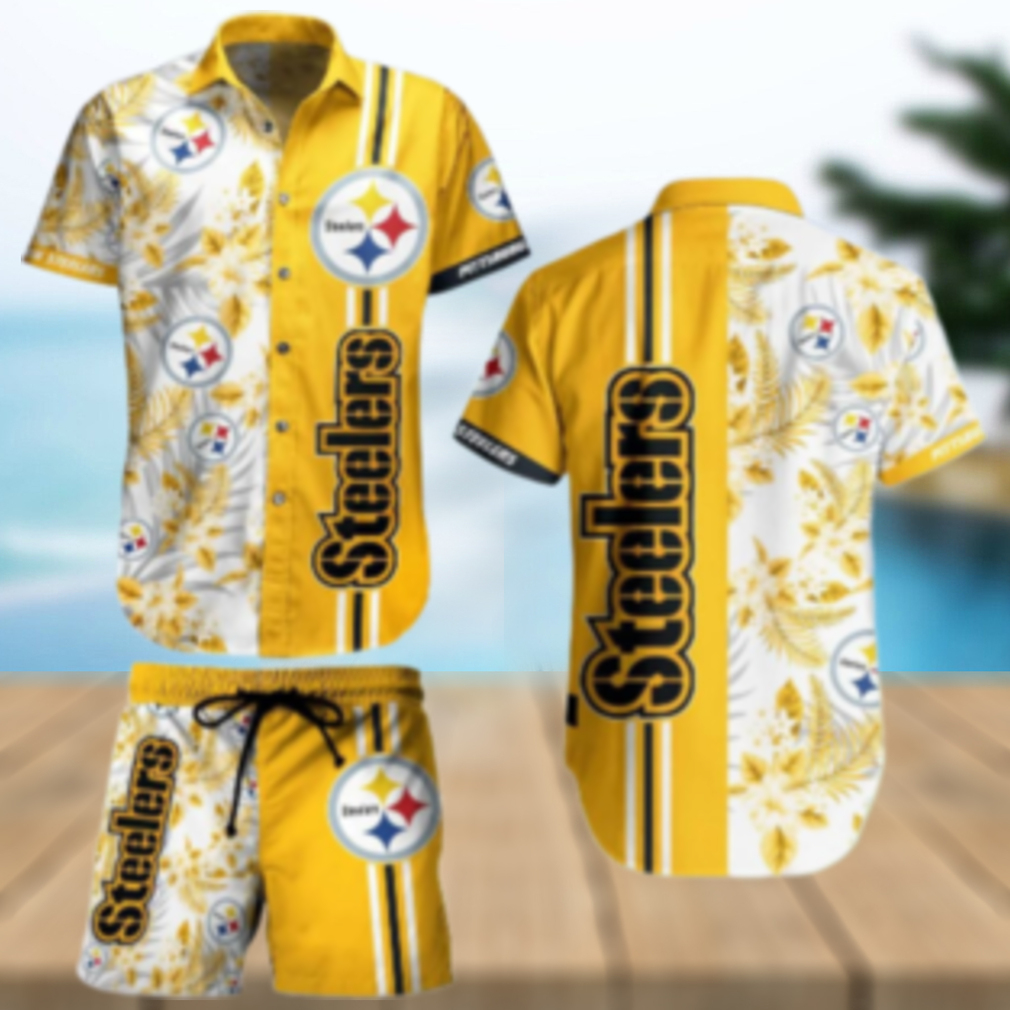 Pittsburgh Steelers Sunset Jungle Hawaiian Shirt Pittsburgh Steelers Sunset Jungle Hawaiian Shirt