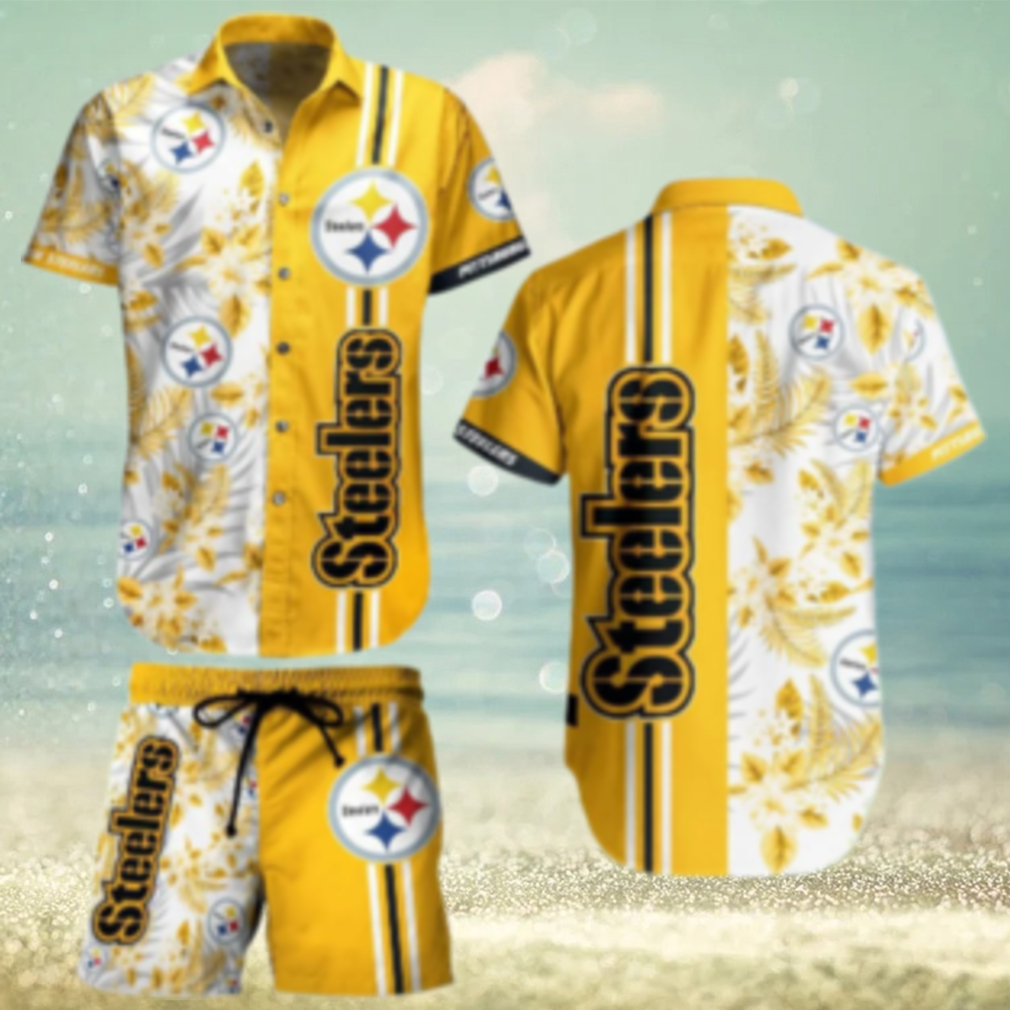 Pittsburgh Steelers Sunset Jungle Hawaiian Shirt Pittsburgh Steelers Sunset Jungle Hawaiian Shirt
