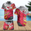 Red Yellow Gray KC Chiefs Hawaiian Shirt