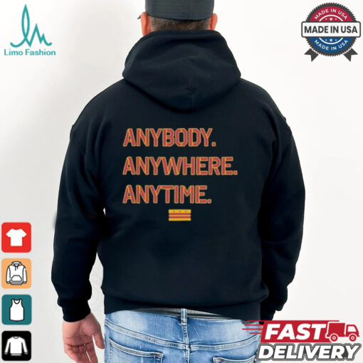 Redskins Anybody. Anywhere. Anytime. Washington Commanders Football Team Flag T shirt