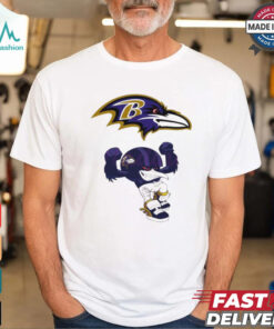 Rush Zone Baltimore Ravens NFL Cartoon Character 2025 Shirt