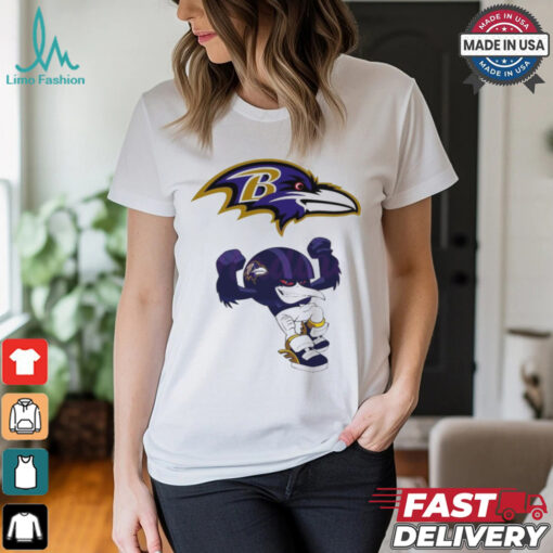 Rush Zone Baltimore Ravens NFL Cartoon Character 2025 Shirt
