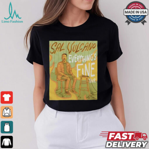 Sal Vulcano 2025 Everything’s Fine Tour Artwork Shirt