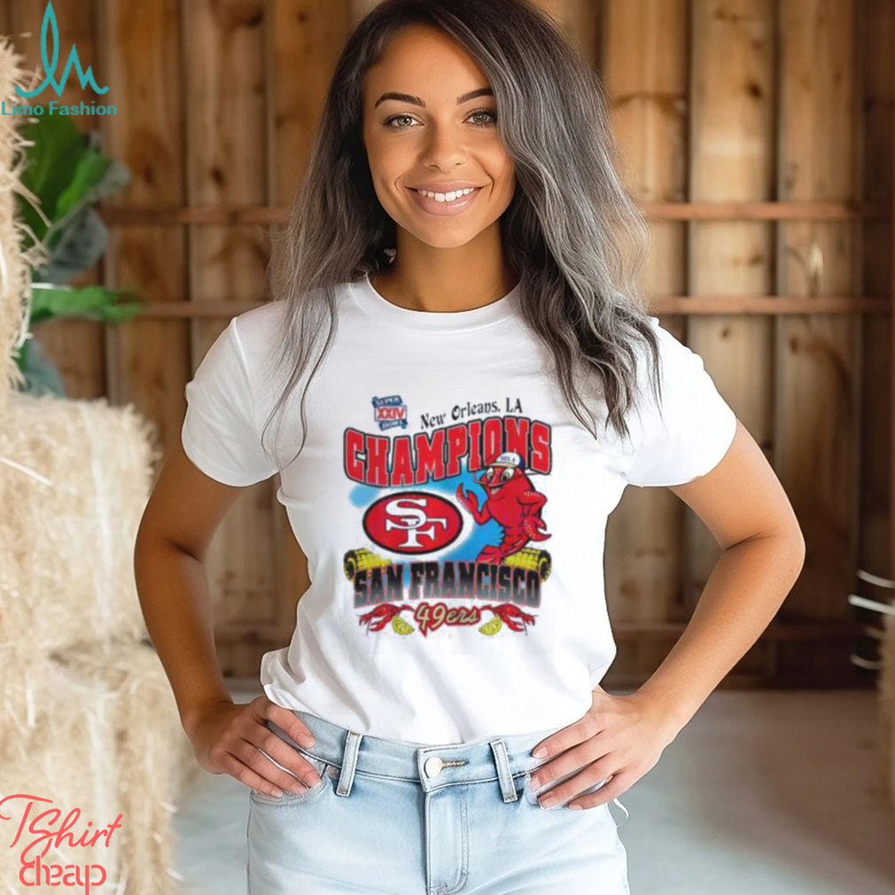 San Francisco 49ers New Orleans Super Bowl Xxiv Champion T Shirt San Francisco 49ers New Orleans Super Bowl Xxiv Champion T Shirt