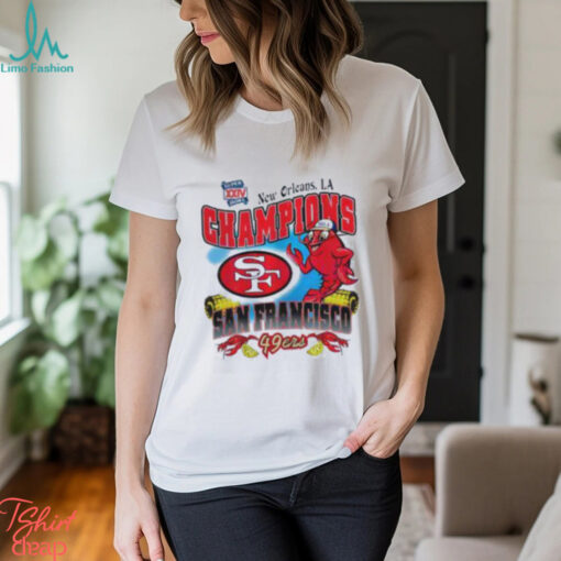 San Francisco 49ers New Orleans Super Bowl Xxiv Champion T Shirt