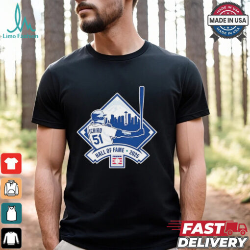 Seattle Mariners Ichiro Suzuki National Baseball Hall Of Fame Class Of 2025 Logo t shirt