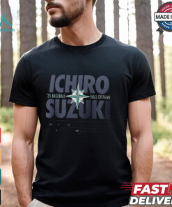 Seattle Mariners MLB Ichiro Suzuki 2025 National Baseball Hall of Fame Player Graphic t shirt