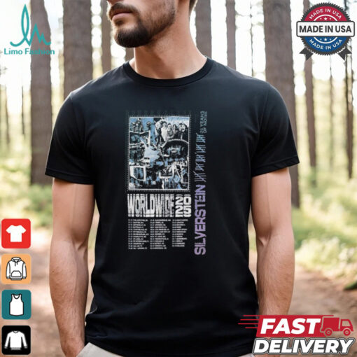 Silverstein Worldwide 25 Years Of Noise 2025 Tour T shirt