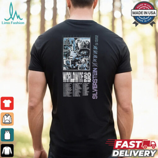 Silverstein Worldwide 25 Years Of Noise 2025 Tour T shirt