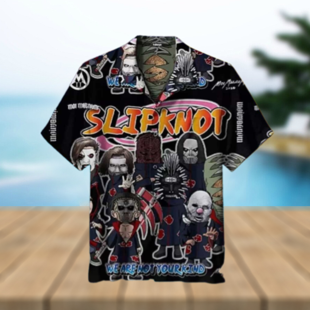 Slipknot x Akatsuki Naruto Style We Are Not Your Kind Summer Hawaiian Shirt Slipknot x Akatsuki Naruto Style We Are Not Your Kind Summer Hawaiian Shirt