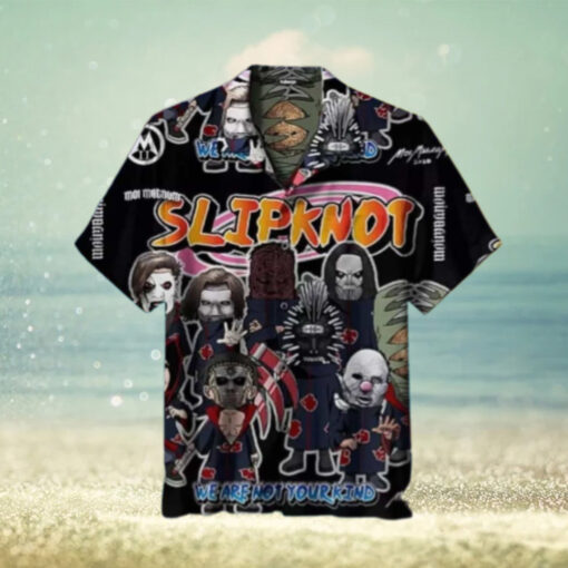 Slipknot x Akatsuki Naruto Style We Are Not Your Kind Summer Hawaiian Shirt