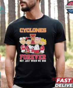 Snoopy And Charlie Brown Friends The Peanuts Iowa State Cyclones Forever Not Just When We Win T shirt