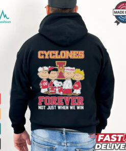 Snoopy And Charlie Brown Friends The Peanuts Iowa State Cyclones Forever Not Just When We Win T shirt