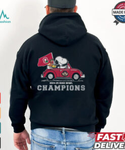 Snoopy Driving Car Buckeyes Rose Bowl Champions 2024 2025 Shirt