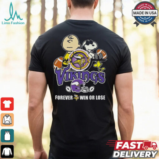 Snoopy Vikings Forever Win Or Lose Shirt
