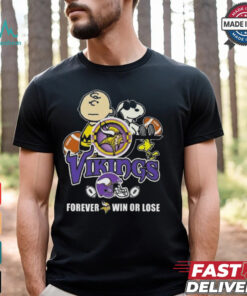 Snoopy Vikings Forever Win Or Lose Shirt