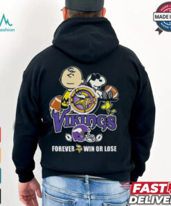 Snoopy Vikings Forever Win Or Lose Shirt