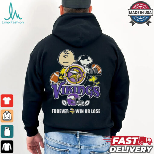 Snoopy Vikings Forever Win Or Lose Shirt