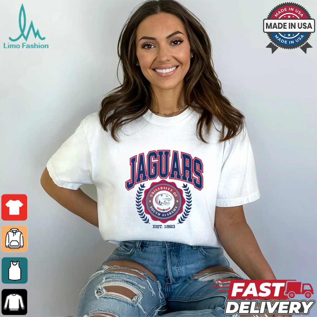 South Alabama Jaguars Team Crest T Shirt South Alabama Jaguars Team Crest T Shirt
