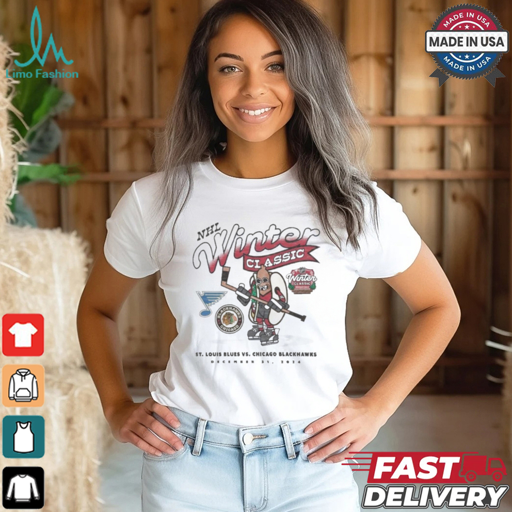 St Louis Blues Vs Chicago Blackhawks Winter 2025 T Shirt St Louis Blues Vs Chicago Blackhawks Winter 2025 T Shirt