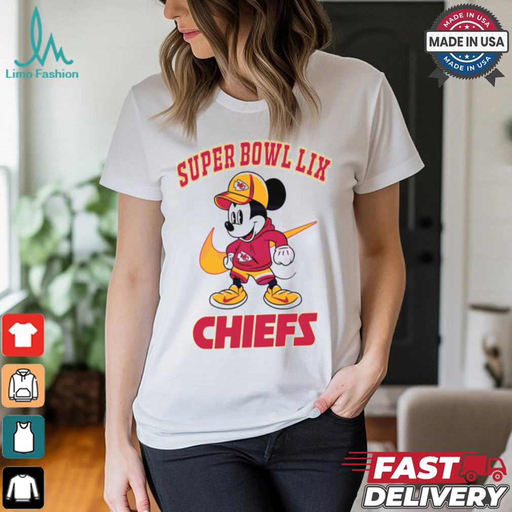 Super Bowl Lix Mickey Mouse Kansas City Chiefs shirt Super Bowl Lix Mickey Mouse Kansas City Chiefs shirt
