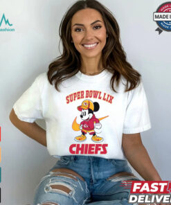 Super Bowl Lix Mickey Mouse Kansas City Chiefs shirt