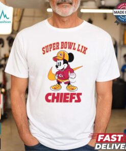 Super Bowl Lix Mickey Mouse Kansas City Chiefs shirt