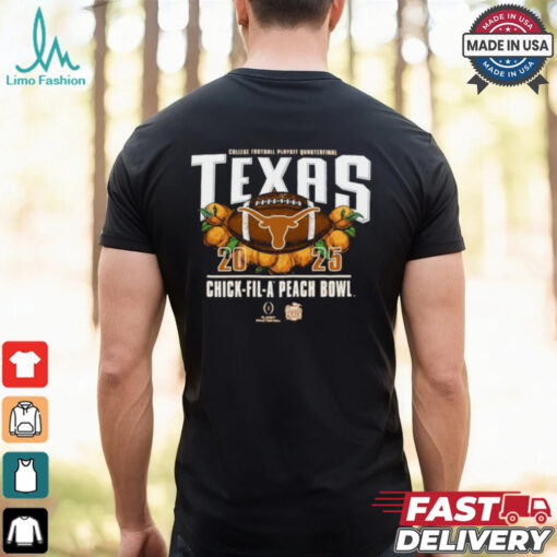 Texas Longhorns College Football Playoff 2025 Chick Fil A Peach Bowl NCAAF Season 2024 2025 Logo Champions T Shirt