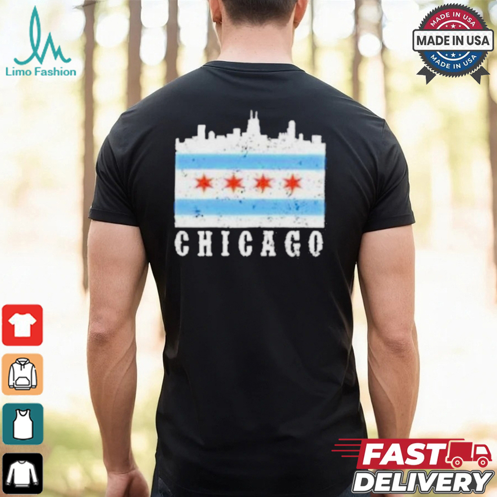 The Chicago Flag Skyline T shirt The Chicago Flag Skyline T shirt