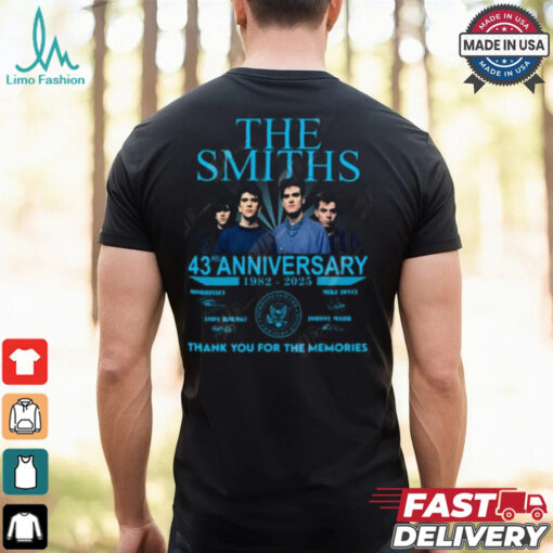 The Smiths 43rd Anniversary 1982 2025 Thank You For The Memories T Shirt