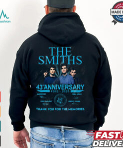 The Smiths 43rd Anniversary 1982 2025 Thank You For The Memories T Shirt