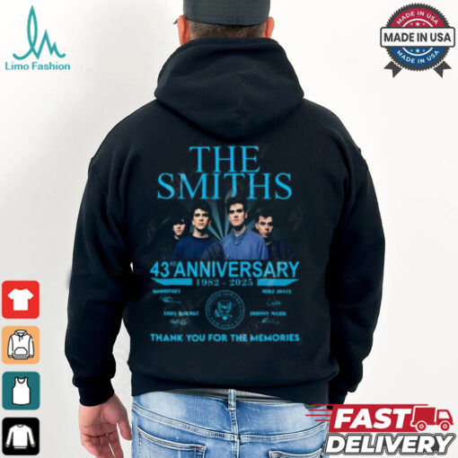 The Smiths 43rd Anniversary 1982 2025 Thank You For The Memories T Shirt