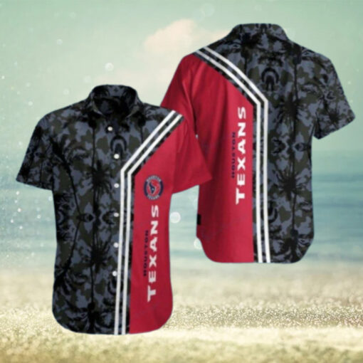 Tropic Camo – Houston Texans Camouflage Detail Hawaiian Shirt