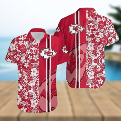 Tropical Chiefs Red Floral Hawaiian Shirt