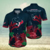 Tropical Vigor Houston Texans Hawaiian Shirt – Lush Foliage Red Highlights