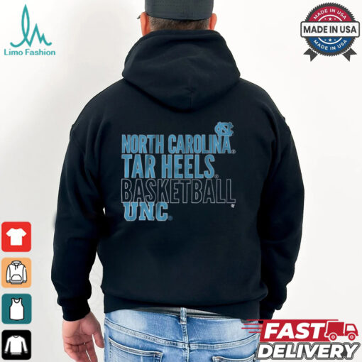 UNC Basketball Text Logo Overlay Shirt