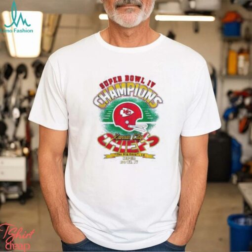 Vintage Kansas City Chiefs Super Bowl Iv Champions T Shirt