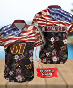 Washington Commanders Hawaiian Shirt Custom